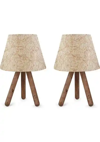 Art&Gift North Home Ahşap Ayaklı Abajur: Şık ve Fonksiyonel Modern Aydınlatma Seçeneği