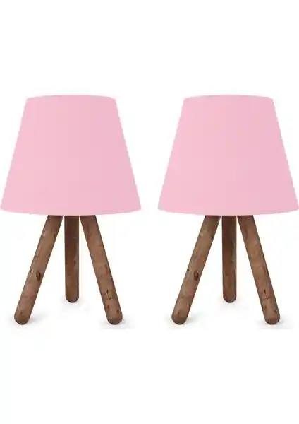 Art&Gift North Home Ahşap Ayaklı Abajur: Şık ve Fonksiyonel Oturma ve Yatak Odası Aydınlatması