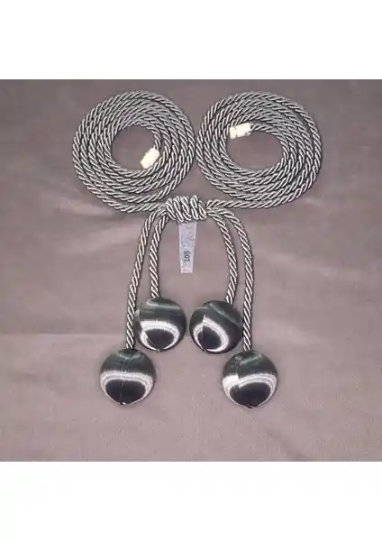 ArtAmor 4'lü Toplu İpek Ip Sarım Fon Tül Kruvaze Perde Bağlama Aksesuarı Detayları