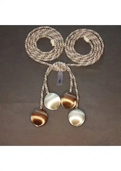 ArtAmor 4'lü Toplu İpek Ip Sarım Fon Tül Kruvaze Perde Tavan Bağlama Aksesuarı