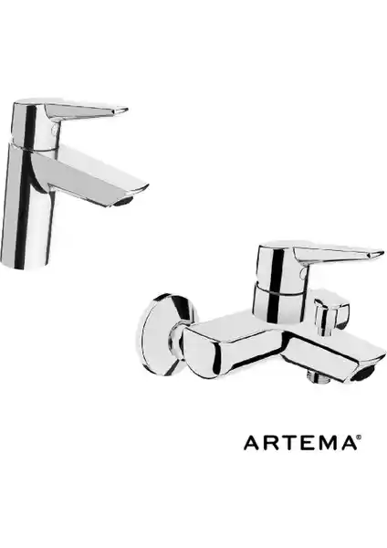 Artema Solid S Lavabo ve Banyo Batarya Seti: Modern ve Dayanıklı Banyo Armatürleri