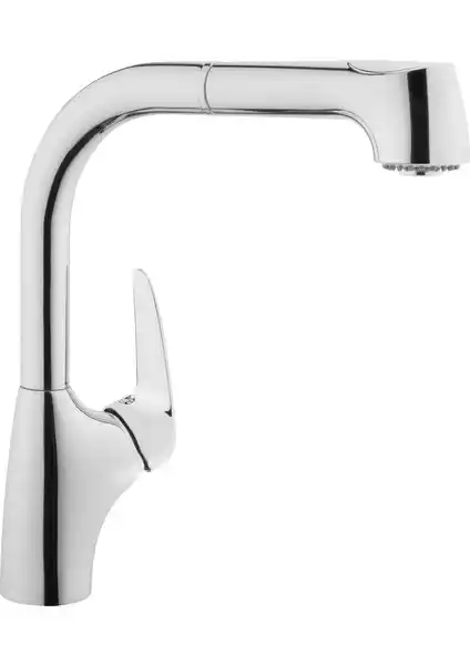 Artema V3 A42151 Çıkmalı Mutfak Bataryası Krom Şıklığı ve Fonksiyonellik Bir Arada