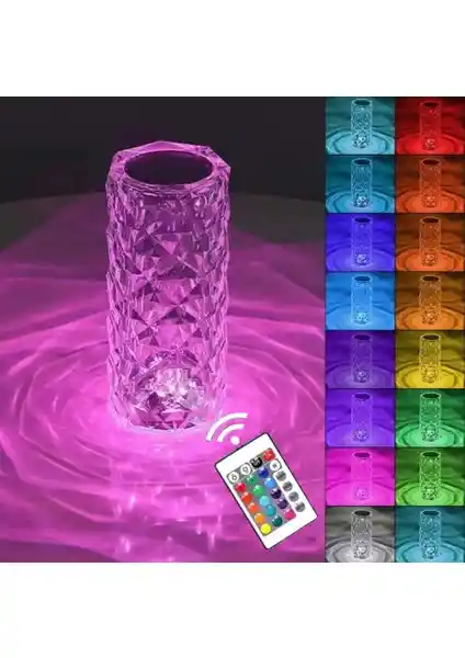 Artıcam Kristal Masa Lambası: Modern Tasarım ve Çok Renkli LED Aydınlatma Özellikleri