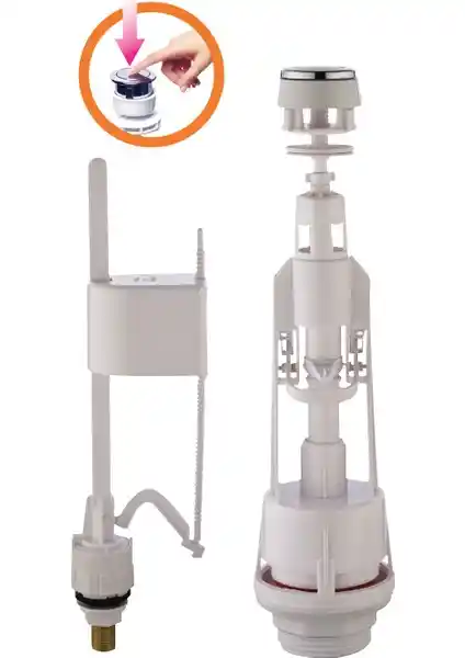 Aset Gold Basmalı Rezervuar İç Takımı: Dayanıklı ve Uyumlu Seramik Klozet Parçası