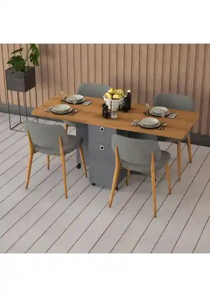 Asra Trend Katlanır Mutfak Masası: Modern ve Fonksiyonel Tasarımın Öne Çıkan Parçası