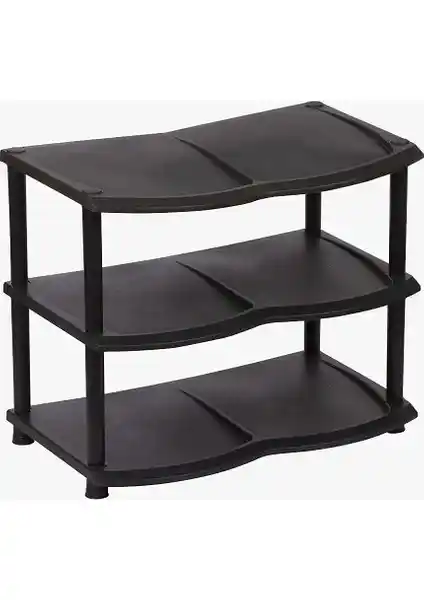 Atadan 3 Katlı Plastik Siyah Ayakkabılık: Fonksiyonel ve Estetik Çözüm