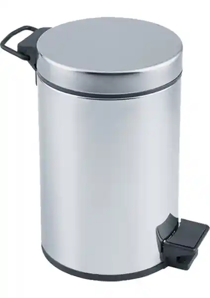 Atadan Paslanmaz Krom Pedallı Çöp Kovası 12 Litre Modern ve Dayanıklı Tasarım