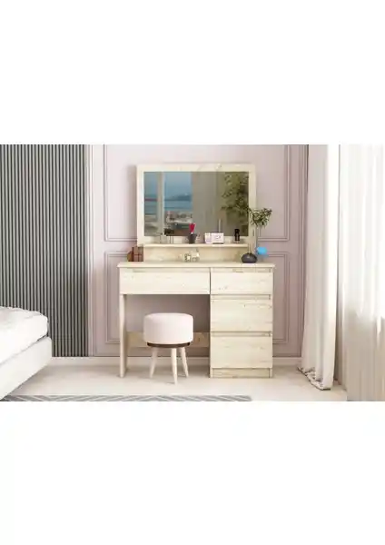Aymobsan Duru Makyaj Masası Modern Tasarım ve Fonksiyonellik Özellikleri