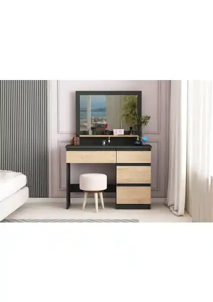 Aymobsan Duru Makyaj Masası Modern Tasarım ve Fonksiyonellik Sunar