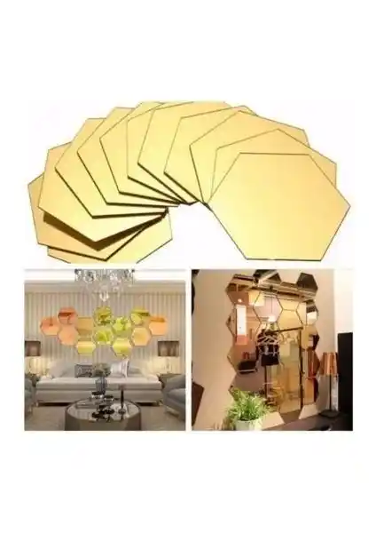 Bal Peteği Dekoratif Aynalar: Modern ve Şık İç Mekan Dekorasyonları İçin Uygun