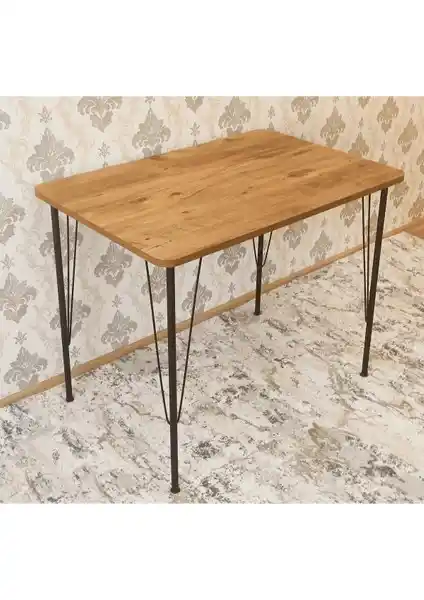 Bambeds Mobilya Metal Ayaklı 60x90 Mutfak Masası Modern Tasarım ve Dayanıklılık