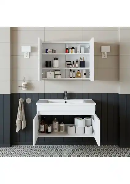 Banos Roomart 2 Kapaklı Beyaz MDF Banyo Dolabı Detaylı İnceleme ve Kullanıcı Yorumları