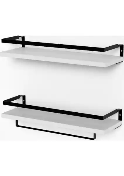 Banos Rt4 Metal Çerçeveli Baharatlık ve Duvar Rafı Modern ve Çok Amaçlı Tasarım