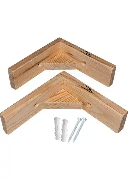 Barış Dizayn Doğal Ahşap Duvar Raf Ayağı Çocuk Odası ve Dekorasyon için Uygun