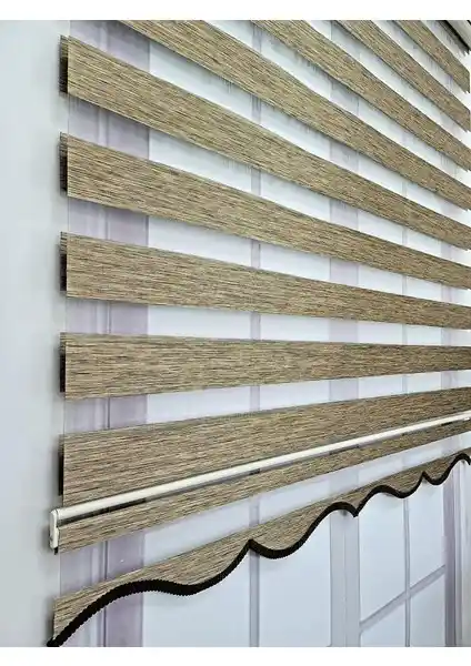 BBB Bambu Zebra Stor Perde Kahverengi MZ494: Modern ve Güvenli Dekorasyon İçin İdeal Seçenek