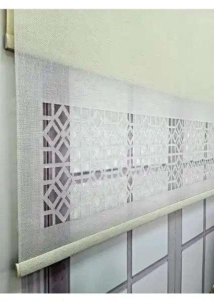 BBB Çift Mekanizmalı Lazer Kesim Tül ve Stor Perde MLT1050 ile Modern Ev Dekorasyonu