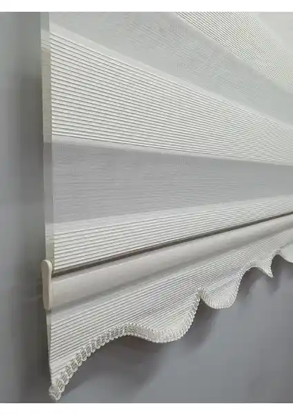 BBB Mikro Pliseli Zebra Stor Perde Krem MZ484 Estetik ve Dayanıklı İç Mekan Çözümü