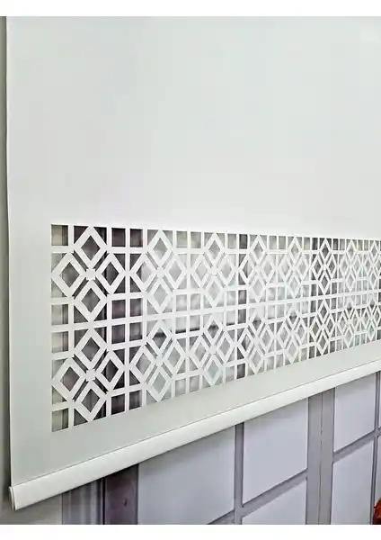 BBB Stor Perde Desenli Lazer Kesim Kalın Kumaşlı ML104 Ev Dekorasyonunda Modern ve Şık Çözüm