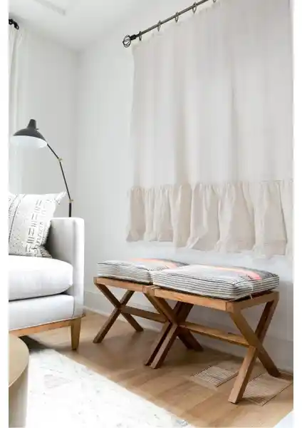 Bedinn Naturel Perde Kornişli Pileli Vintage: Doğal ve Estetik İç Mekan Dekorasyonu İçin Ideal Çözüm