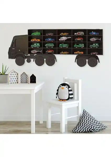 Bege Ahşap Çocuk Odası Dekoratif Rafı: Güvenli ve Estetik Çocuk Odası Düzeni İçin