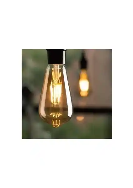 Begüsa Rustik LED Sarı Ampul 4W E27 - Sıcak Atmosferler İçin Estetik ve Enerji Verimli Aydınlatma