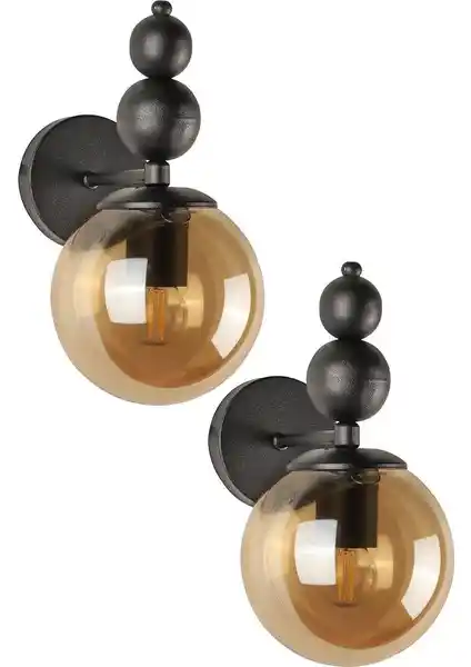 Begüsa Sonsuz Aplik: Siyah Bal Cam Detaylarıyla Modern ve Dayanıklı İç Mekan Aydınlatması