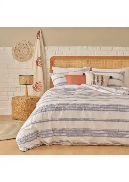 Bella Maison %100 Pamuk Saten Marine King Size Nevresim Seti Sağlıklı ve Şık Yatak Deneyimi