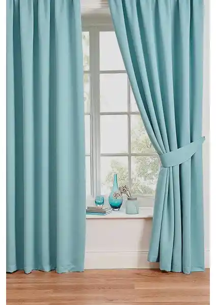Belle Cose Blackout Karartma Aqua Mavi Fon Perde: Estetik ve İşlevsel Çözüm