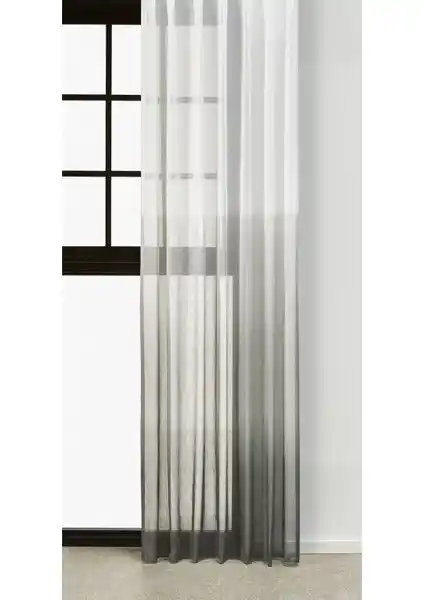 Belle Cose Degrade Renk Geçişli Gri Tül Perde: Modern ve Şık İç Mekân Dekorasyonu İçin Ideal Seçenek