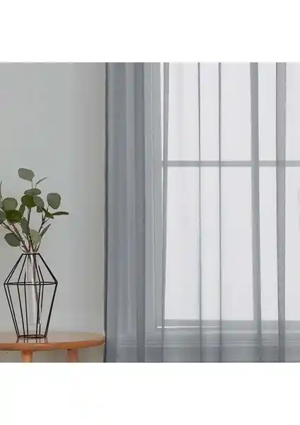 Belle Cose Gri Tül Perde: Estetik ve Fonksiyonelliği Bir Arada Sunan Modern Tasarım