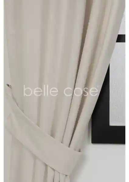 Belle Cose Keten Görünümde Fon Perde: Şık ve Pratik Tasarım ile Modern Dekorasyon