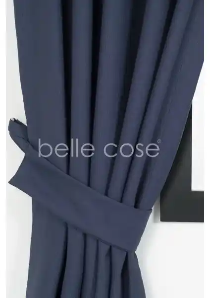 Belle Cose Keten Görünümünde Fon Perde Modern ve Dayanıklı Tasarımıyla Dekorasyona Şıklık Katar