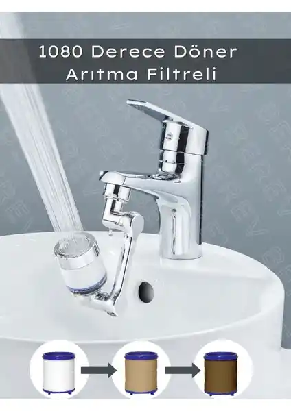 Berev 1080 Derece Dönebilen Filtreli Musluk Başlığı ile Mutfakta Konfor ve Sağlık Artışı