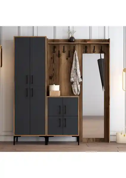 Berlin Abc Portmanto: Modern ve Fonksiyonel Tasarım ile Dayanıklı Depolama Çözümü