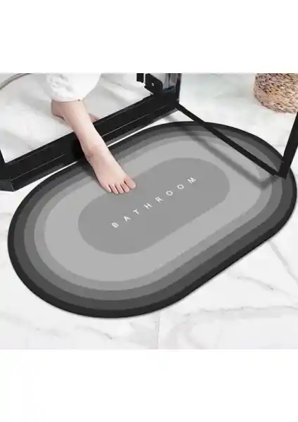 Beyzana Gri Su Emici Banyo Paspası: Dayanıklı ve Çok Yönlü Kullanım İçin Ideal