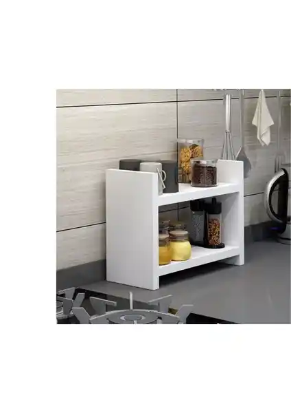 Bicabin Denis Tezgah Üstü Modern Mutfak Rafı Dayanıklı ve Estetik Tasarım