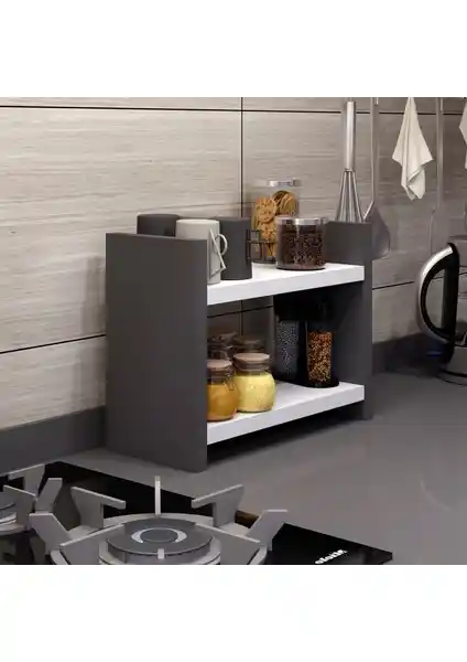 Bicabin Denis Tezgah Üstü Pratik Mutfak Rafı Modern ve Dayanıklı Tasarım