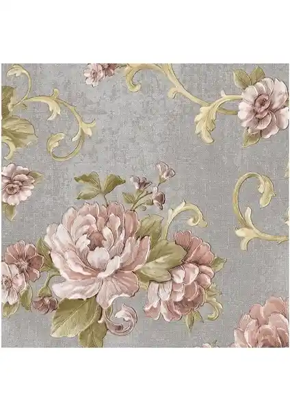 BienHome 5346 Geniş Çiçek Gül Kurusu 3D Duvar Kağıdı Modern ve Dayanıklı Tasarım