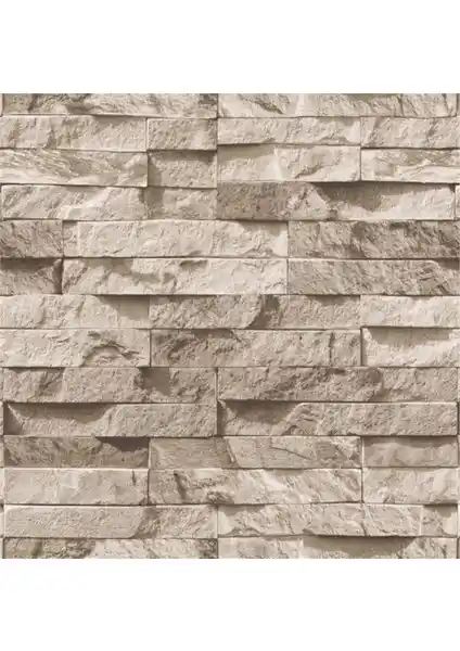BienHome Gri Taş Desenli Duvar Kağıdı Modern ve Şık İç Mekan Dekorasyonu İçin Uygun