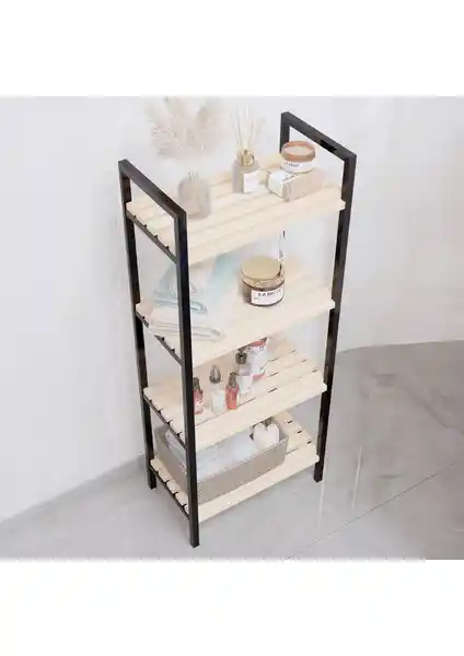 Bino Çok Amaçlı Ahşap ve Metal Raf Sistemi: Modern Mekanlar İçin Pratik ve Şık Çözüm