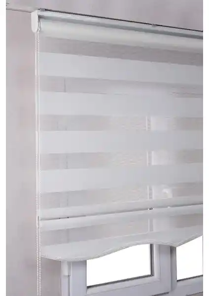 Bizden Perde Brillant Etekli Beyaz Düz Zebra Stor Perde Detaylı İnceleme ve Özellikleri