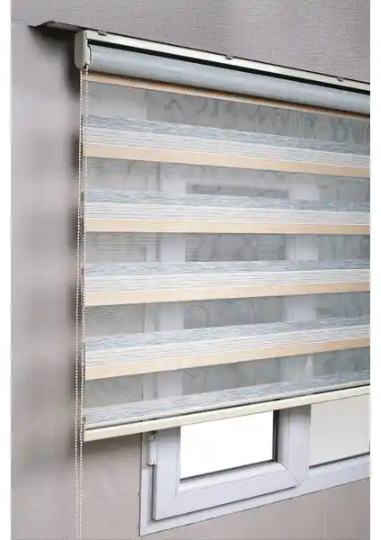 Bizden Perde Brillant Premium Çift Renk Sütlükahve-Gri Zebra Stor Perdeleri Özellikleri ve Kullanım Avantajları