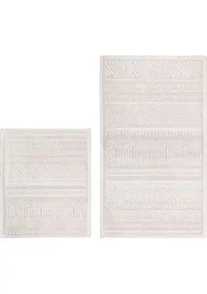 Bluenity Hat Doğal Pamuklu Banyo Kilim Seti Şık ve Güvenli Tasarımıyla Banyonuzu Güzelleştirir