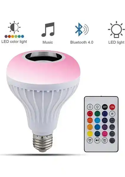 Bluetooth Hoparlörlü RGB Akıllı LED Ampul ile Modern Aydınlatma ve Ses Deneyimi