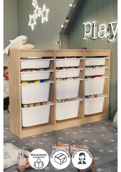 Bofigo 12 Sepetli Çok Amaçlı Dolap Modern Tasarım ve Çok Yönlü Kullanım İmkanı