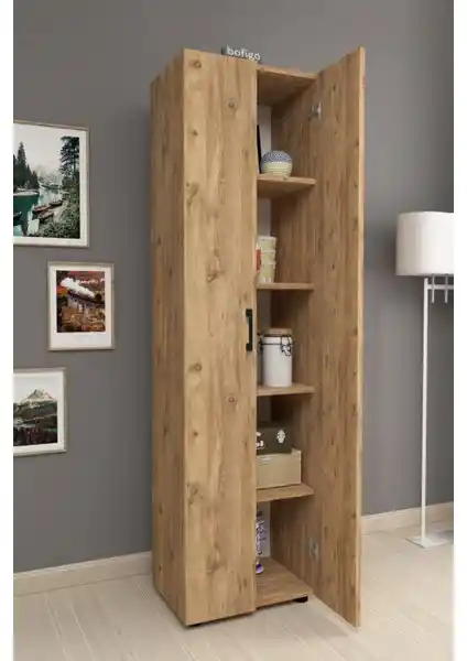 Bofigo 5 Raflı Çok Amaçlı Dolap: Modern ve Dayanıklı Ev Depolama Çözümü