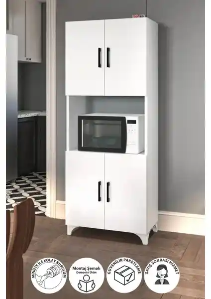 Bofigo Ece Çok Amaçlı Dolap Modern ve Şık Mutfaklar İçin Uygun Çözüm