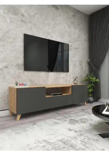 Bofigo Televizyon Ünitesi Modern Tasarım ve Fonksiyonellik ile Ev Dekorasyonunuza Değer Katar