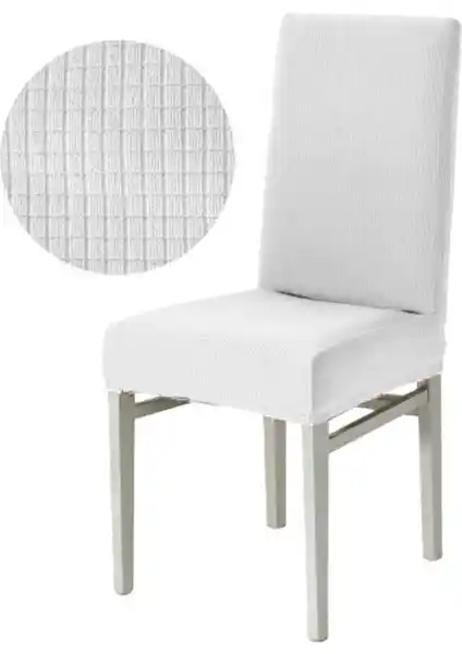 Bogda Beyaz Bambu Yıkanabilir Likralı Esnek Lastikli Sandalye Örtüsü Ürün Tanıtımı ve Özellikleri