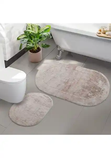 Bonny Home 2'li Rixos Vizon Banyo Paspası ve Halısı Seti Şık ve Kullanışlı Tasarım